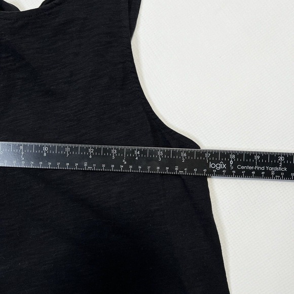 Ro & De Anthropologie Back Bow Tie Tank Shirt Blouse Top Black Medium NEW $58 - Picture 7 of 10